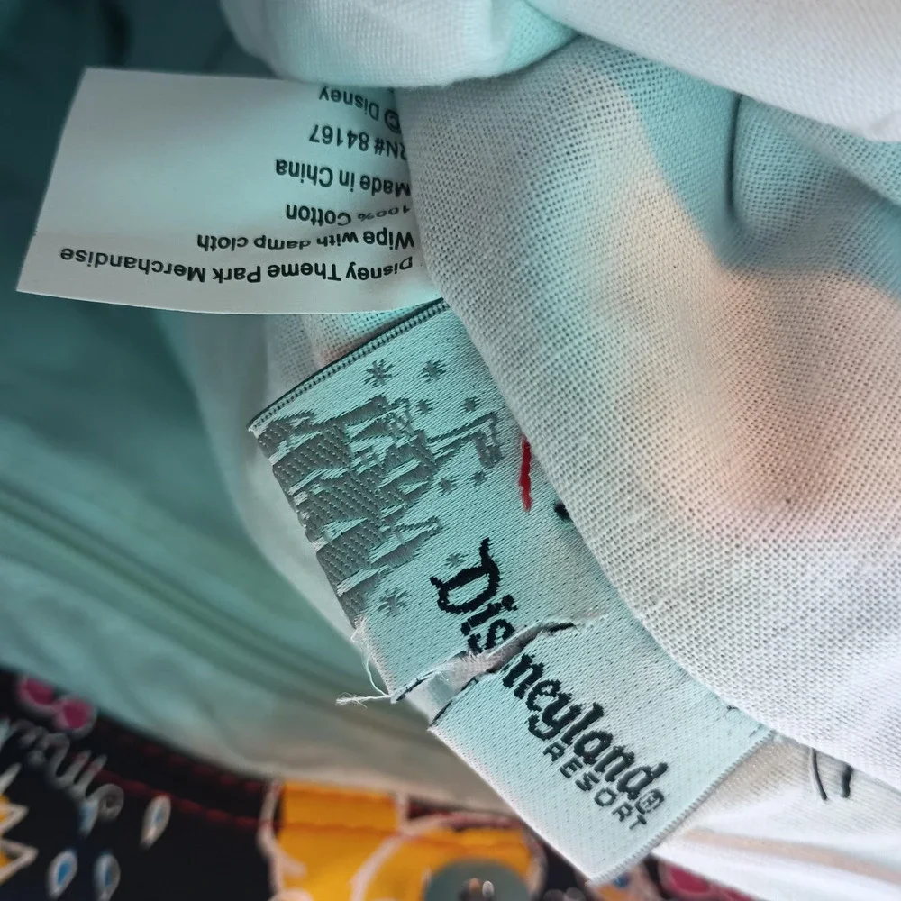 Disney Mickey Mouse Tote Bag Womens Black Red Multicolor Canvas Print - Picture 8 of 8